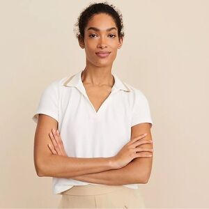 Lou & Grey Pique Polo Top